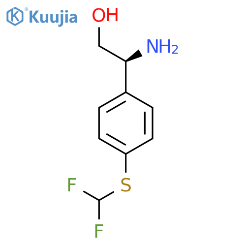(2S)-2-amino-2-{4-(difluoromethyl)sulfanylphenyl}ethan-1-ol structure