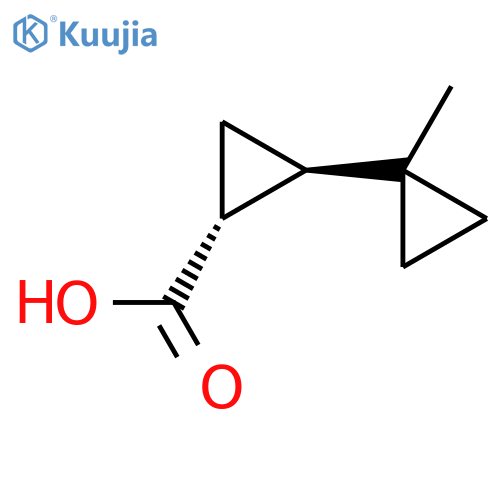 rac-(1R,2R)-2-(1-methylcyclopropyl)cyclopropane-1-carboxylic acid structure