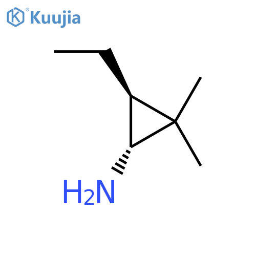 rac-(1R,3S)-3-ethyl-2,2-dimethylcyclopropan-1-amine structure