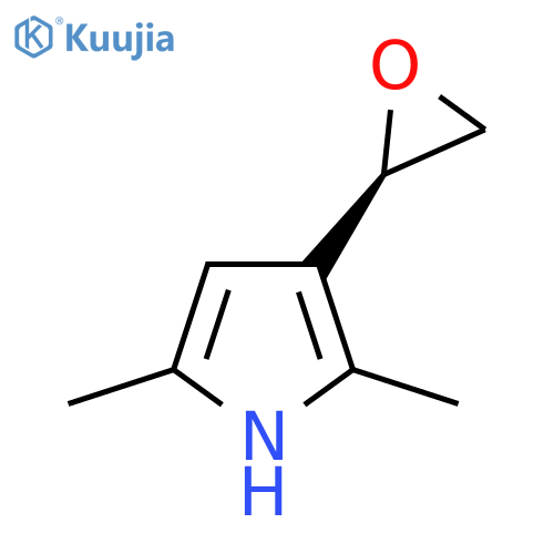 2,5-dimethyl-3-(2R)-oxiran-2-yl-1H-pyrrole structure
