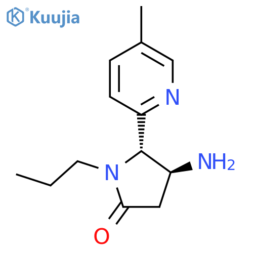4-Amino-5-(5-methylpyridin-2-yl)-1-propylpyrrolidin-2-one structure
