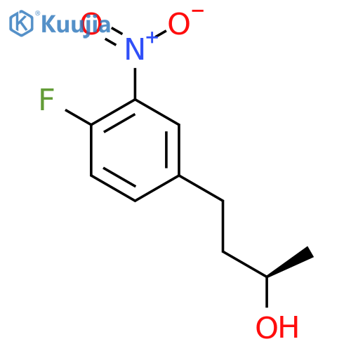 (2R)-4-(4-fluoro-3-nitrophenyl)butan-2-ol structure