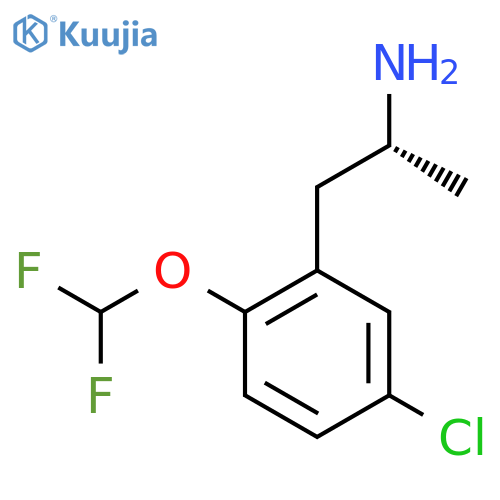 (2R)-1-5-chloro-2-(difluoromethoxy)phenylpropan-2-amine structure