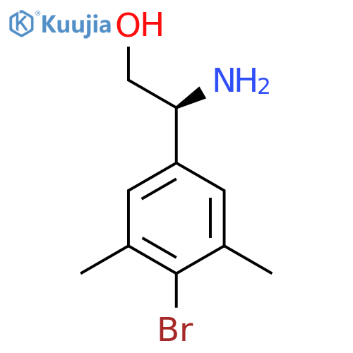 (2S)-2-amino-2-(4-bromo-3,5-dimethylphenyl)ethan-1-ol structure