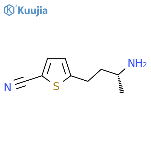 5-(3R)-3-aminobutylthiophene-2-carbonitrile structure