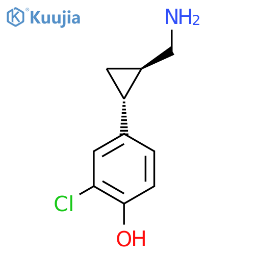 rac-4-(1R,2R)-2-(aminomethyl)cyclopropyl-2-chlorophenol structure
