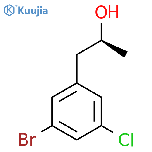 (2S)-1-(3-bromo-5-chlorophenyl)propan-2-ol structure