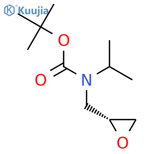 tert-butyl N-{(2R)-oxiran-2-ylmethyl}-N-(propan-2-yl)carbamate structure