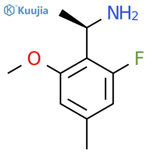 (1R)-1-(2-fluoro-6-methoxy-4-methylphenyl)ethan-1-amine structure