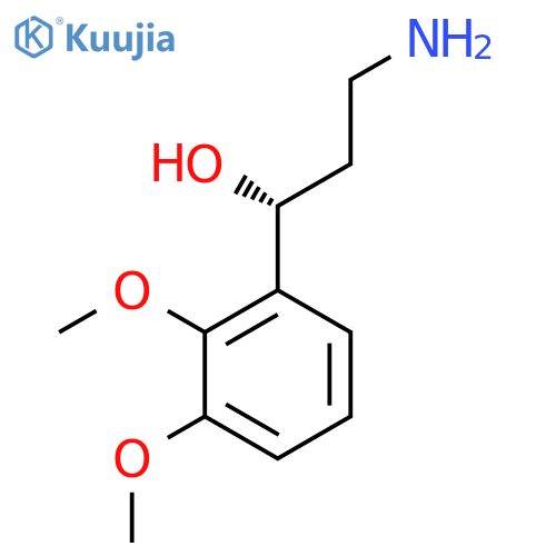 (1R)-3-amino-1-(2,3-dimethoxyphenyl)propan-1-ol structure