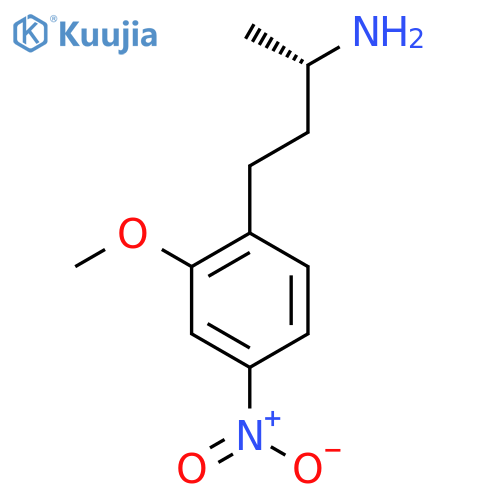 (2S)-4-(2-methoxy-4-nitrophenyl)butan-2-amine structure