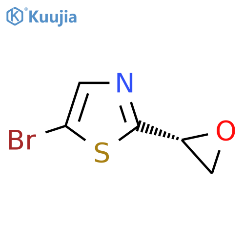 5-bromo-2-(2R)-oxiran-2-yl-1,3-thiazole structure