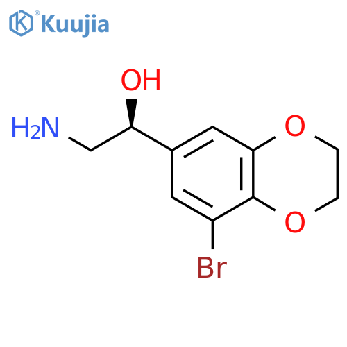 (1S)-2-amino-1-(8-bromo-2,3-dihydro-1,4-benzodioxin-6-yl)ethan-1-ol structure