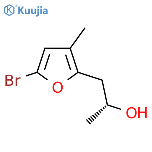 (2R)-1-(5-bromo-3-methylfuran-2-yl)propan-2-ol structure