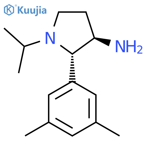 2-(3,5-Dimethylphenyl)-1-(propan-2-yl)pyrrolidin-3-amine structure