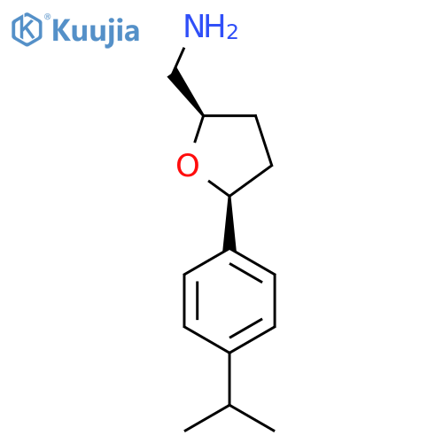 {5-4-(propan-2-yl)phenyloxolan-2-yl}methanamine structure