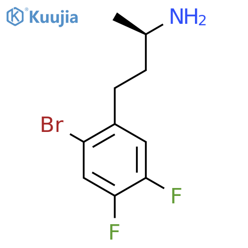 (2R)-4-(2-bromo-4,5-difluorophenyl)butan-2-amine structure