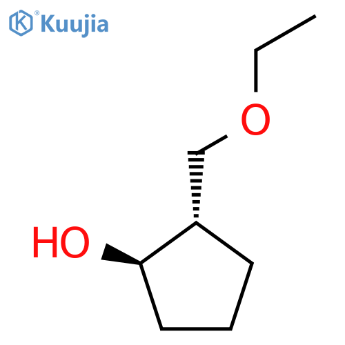 rac-(1R,2S)-2-(ethoxymethyl)cyclopentan-1-ol structure