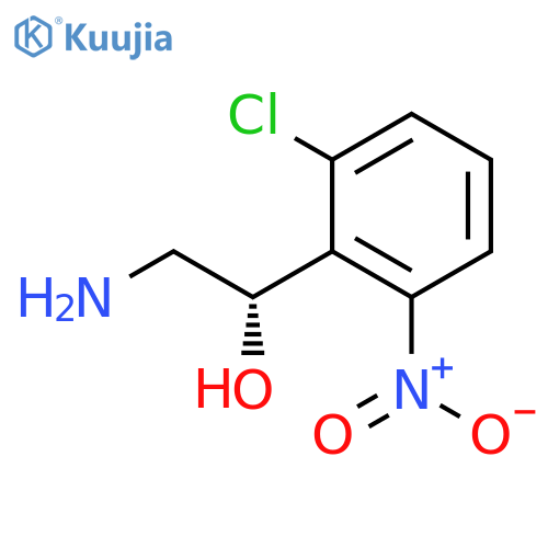 (1S)-2-amino-1-(2-chloro-6-nitrophenyl)ethan-1-ol structure