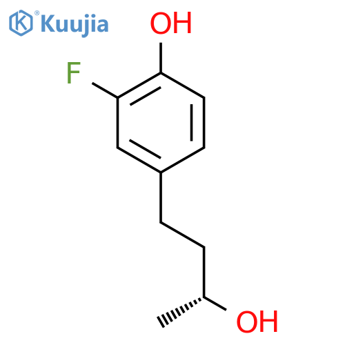 2-fluoro-4-(3R)-3-hydroxybutylphenol structure