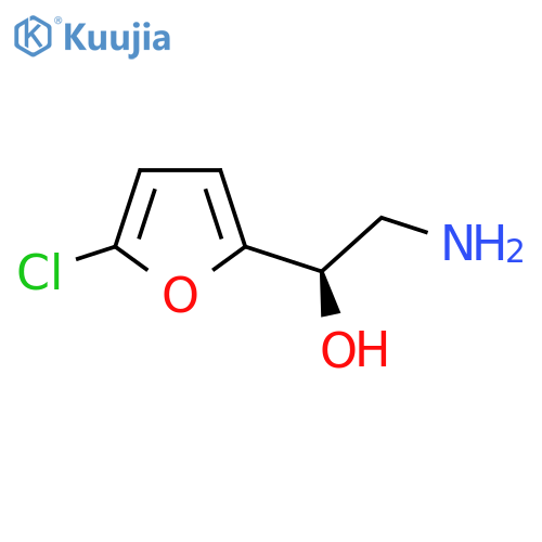(1R)-2-amino-1-(5-chlorofuran-2-yl)ethan-1-ol structure