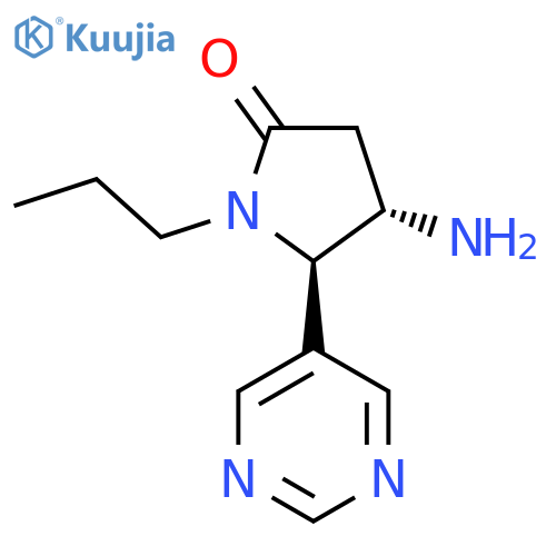 4-Amino-1-propyl-5-(pyrimidin-5-yl)pyrrolidin-2-one structure