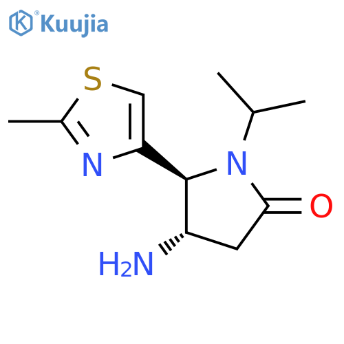 4-amino-5-(2-methyl-1,3-thiazol-4-yl)-1-(propan-2-yl)pyrrolidin-2-one structure