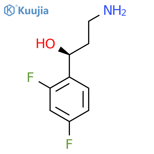 (1S)-3-amino-1-(2,4-difluorophenyl)propan-1-ol structure