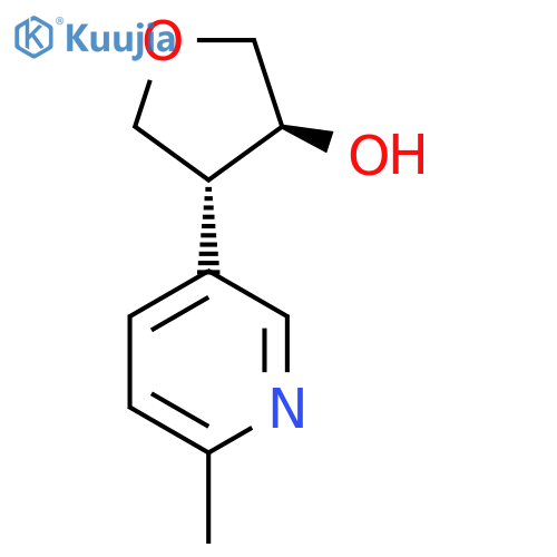 rac-(3R,4S)-4-(6-methylpyridin-3-yl)oxolan-3-ol structure