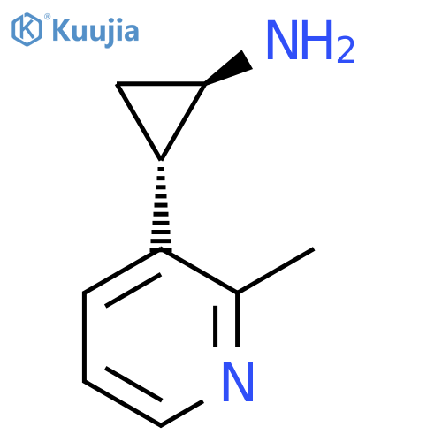 rac-(1R,2S)-2-(2-methylpyridin-3-yl)cyclopropan-1-amine structure