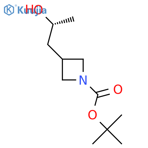 tert-butyl 3-(2R)-2-hydroxypropylazetidine-1-carboxylate structure