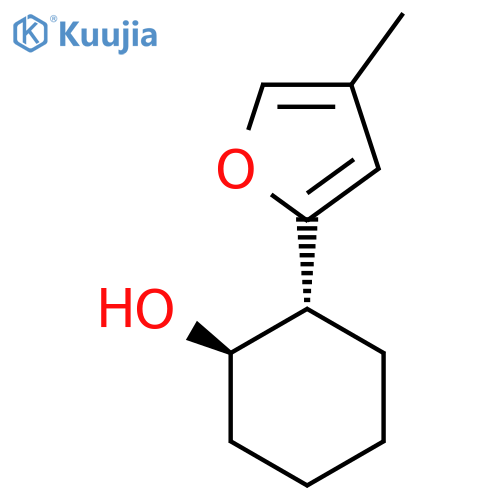 rac-(1R,2R)-2-(4-methylfuran-2-yl)cyclohexan-1-ol structure