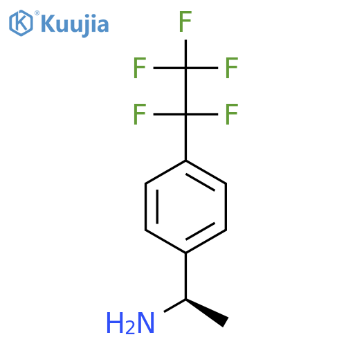 (1R)-1-4-(pentafluoroethyl)phenylethan-1-amine structure