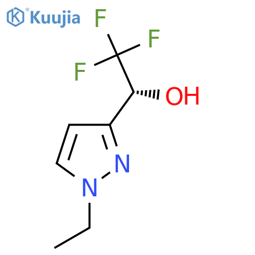 (1R)-1-(1-ethyl-1H-pyrazol-3-yl)-2,2,2-trifluoroethan-1-ol structure