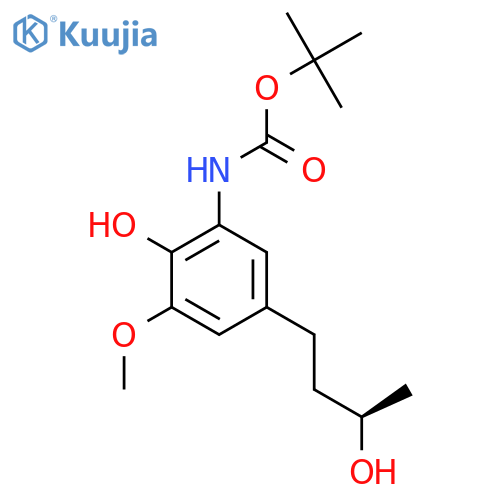 tert-butyl N-{2-hydroxy-5-(3R)-3-hydroxybutyl-3-methoxyphenyl}carbamate structure