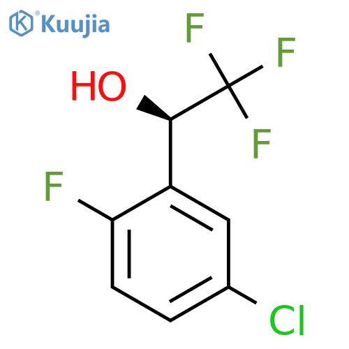 (1R)-1-(5-chloro-2-fluorophenyl)-2,2,2-trifluoroethan-1-ol structure