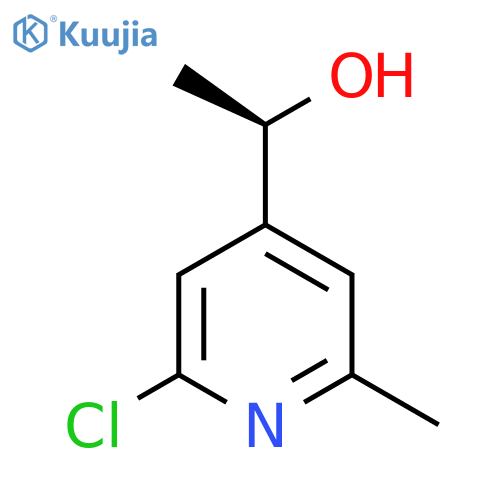 (1R)-1-(2-chloro-6-methylpyridin-4-yl)ethan-1-ol structure