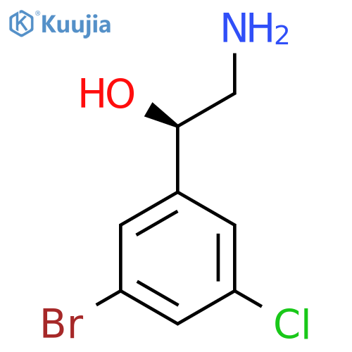 (1R)-2-amino-1-(3-bromo-5-chlorophenyl)ethan-1-ol structure