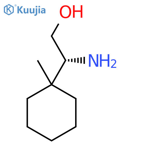 (2R)-2-amino-2-(1-methylcyclohexyl)ethan-1-ol structure