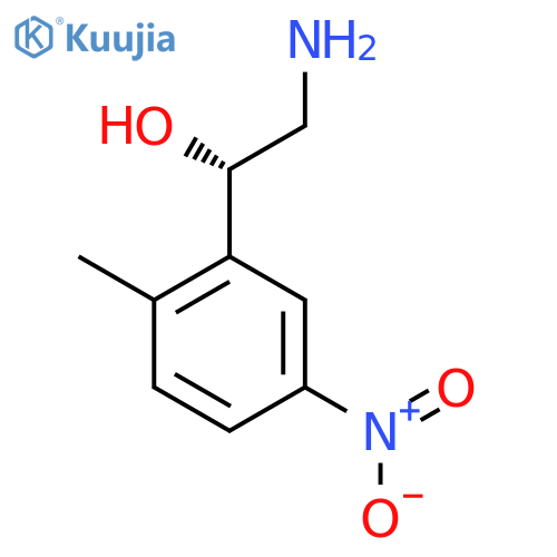 (1S)-2-amino-1-(2-methyl-5-nitrophenyl)ethan-1-ol structure