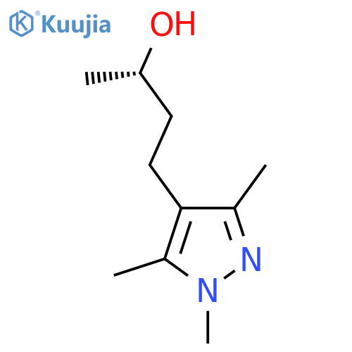 (2S)-4-(trimethyl-1H-pyrazol-4-yl)butan-2-ol structure