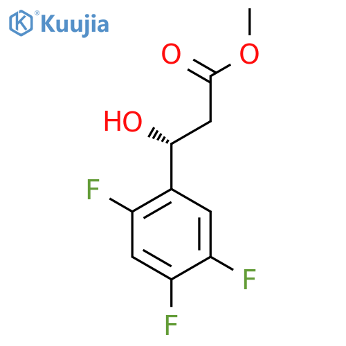 methyl (3R)-3-hydroxy-3-(2,4,5-trifluorophenyl)propanoate structure