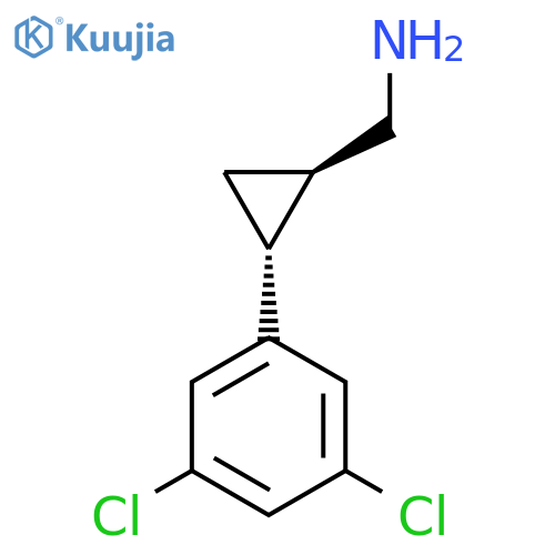 rac-(1R,2R)-2-(3,5-dichlorophenyl)cyclopropylmethanamine structure