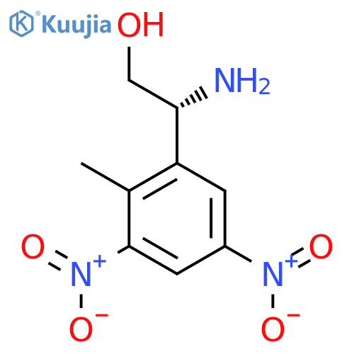 (2R)-2-amino-2-(2-methyl-3,5-dinitrophenyl)ethan-1-ol structure