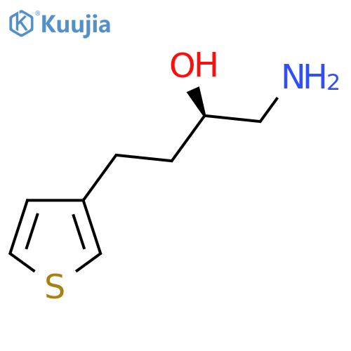 (2R)-1-amino-4-(thiophen-3-yl)butan-2-ol structure
