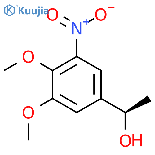 (1R)-1-(3,4-dimethoxy-5-nitrophenyl)ethan-1-ol structure