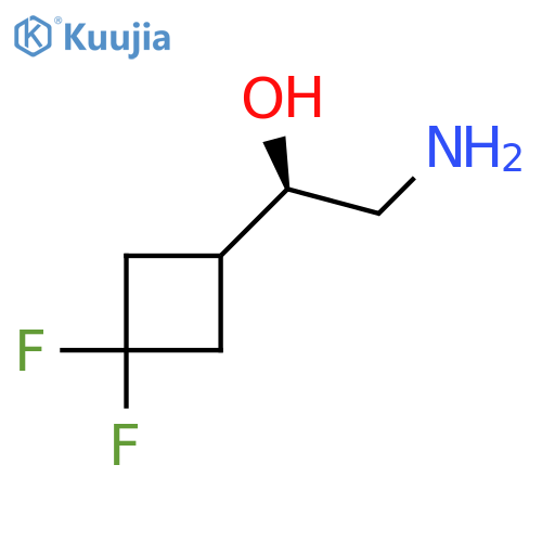 (1R)-2-amino-1-(3,3-difluorocyclobutyl)ethan-1-ol structure