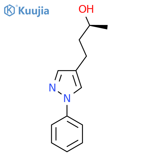 (2S)-4-(1-phenyl-1H-pyrazol-4-yl)butan-2-ol structure