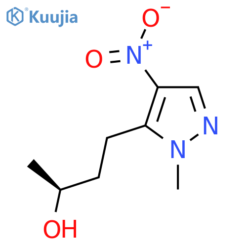 (2S)-4-(1-methyl-4-nitro-1H-pyrazol-5-yl)butan-2-ol structure