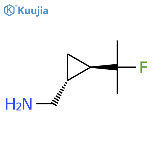 rac-(1R,2R)-2-(2-fluoropropan-2-yl)cyclopropylmethanamine structure